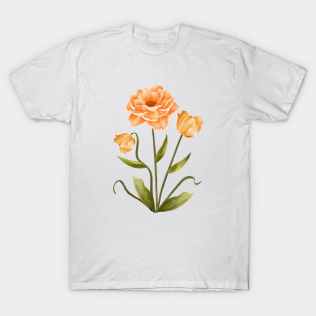 Carnation T-Shirt by maryamazhar7654